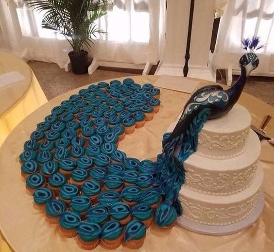 Оригинальная идея длщя свадебного торта 