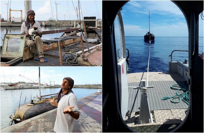Польский моряк с кошкой 7 месяцев дрейфовал в Индийском океане