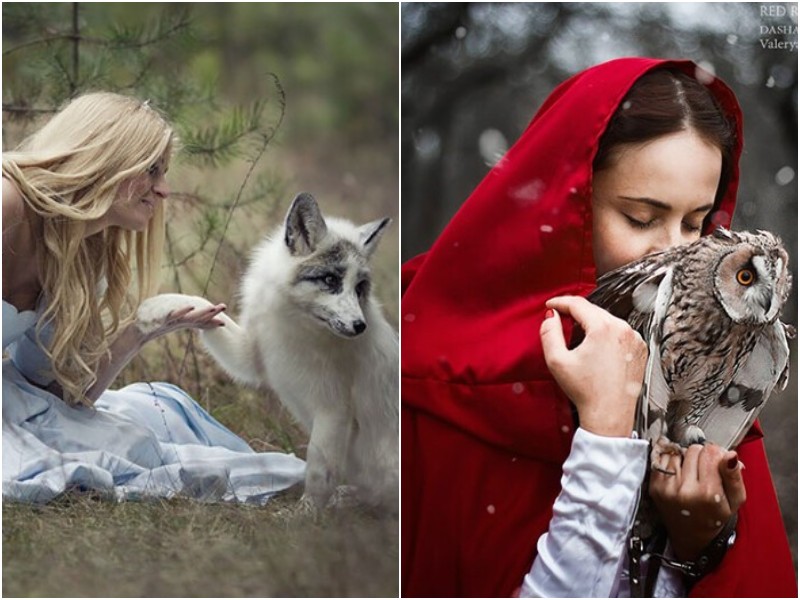 Россиянка делает волшебные фото с животными